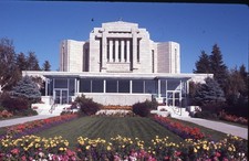 sl39 Slide 1970's  Cardston Alberta Temple LDS Church 621a picture