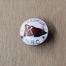 Vintage Keokuk Iowa Motor Boat Club pin lapel Mississippi River ca 1900-1915 picture