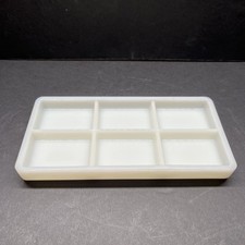 Vintage Milk Glass dental tray Becht Germany #3 6 Divided 4