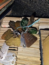 200ish Large Lot Vintage Michigan Dog Tag License Rabies Vaccine 30-60s MetroDet picture
