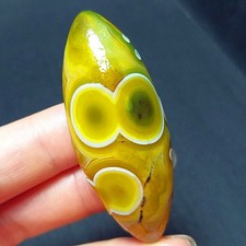 Rare 34.3G Natural Gobi Agate Eyes Agate/stone Madagascar A370 picture