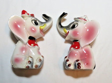 Vintage Hand Painted Artmark Originals Elephant Salt & Pepper Shakers 4