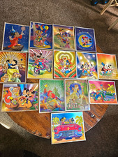 Vintage 1980s Disney&Manifestations Inc. 8x10 Metallic Foil Art Print Lot - 14 picture