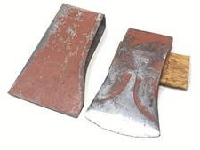 Vintage True Temper Falls City Kelly Works Single Bit Axe 4lb Head & Metal Cover picture