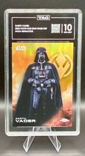 2025 Topps Chrome Star Wars Darth Vader #29 Gold Refractor /50 TAG 10 POP 1 picture