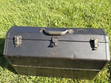 Simonsen Military Carry Tool Box Metal Cantilever Vintage Heavy Duty 22×10x13 picture