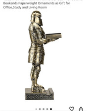 HDMbigmi King's Guard Knight Figurine Bronze Resin Metallic Finish 12.20in picture