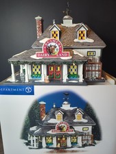Dept 56 Snow Village Dairy Land Creamery Complete Nice Retired # 56.55308 picture