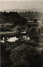 Kodak RPPC Postcard Two Unknown Wooden Covered Bridges Unposted picture