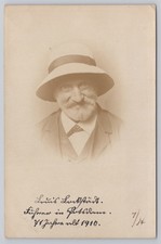 Vintage RPPC Old Man Portrait Potsdam Germany c. 1910 Real Photo Postcard picture