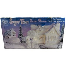 Precious Moments Enesco 1992 Sugar Town Sam's House Complete 7 Pc Collectors Set picture