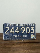 1973 Michigan Trailer License Plate # 244 903 picture
