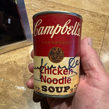 Authentic Andy Warhol Signed Vintage Campbell's  Soup  Can Autographed Rare picture