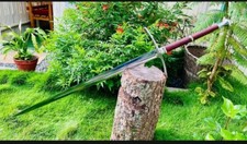 Real Medieval Long Sword Hand Forged High Carbon Steel/Two Handed Templar Sword picture