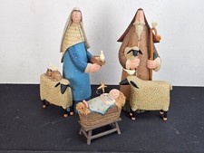 WILLIRAYE STUDIOS First Christmas NATIVITY 3 pc Set HTF Rare Ww2910 2011 picture