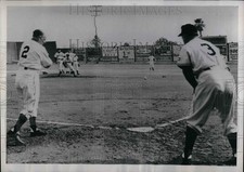 1952 Press Photo N.Y. Giants Manager Leo Durocher, Coach Herman Franke picture