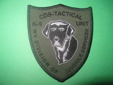 WEST VIRGINIA DIVISION OF JUVENILE SERVICES K9 POLICE PATCH (WITH BLACK LAB) picture