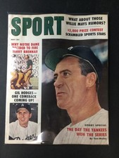 VTG 1959 May -Sport Magazine-The Day the Yankees Won the Series Hank Bauer Cover picture