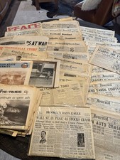  Antique Newspaper Lot 1920s–1980s Oregon History Corvallis Portland Ephemera picture