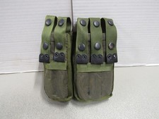Israeli IMI 9MM Magazine Belt Pouch 5 Pocket Nylon Military OD NOS picture