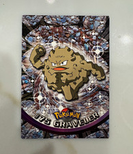 Topps Pokémon 1999 TV Animation Edition #75 Graveler Black Logo picture