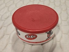 Kit Kat Promotional Bowl With Lid Gimme A Break Slogan White Red Collectable picture