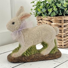 Midwest of Cannon Falls Sugared Spring Easter Bunny Rabbit Purple Organza Bow 6