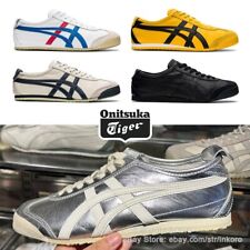 New Onitsuka Tiger MEXICO 66 Silver White Black Classic Unisex Shoe 1183B566-021 picture