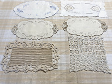 Vintage Lot Small Doilies Maderia and Crochet  picture