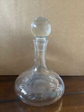 VTG Lenox 80’s Mariner Crystal Decanter W/Stopper, 10.5”tall X 7” Length picture