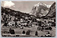 Antique Switzerland Postcard GRINDELWALD Wetterhorn 1959 RPPC picture