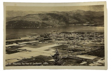 c1940's Mountain Top View Of Sandpoint Idaho ID RPPC Photo Vintage Postcard picture