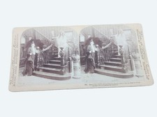 Antique 1901 Underwood Stereoview Exasperation - Home From The Married Mens Club picture