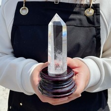 ALL 0.58LB Natural Clear Quartz Obelisk Crystal Wand Point Healing C2729 picture
