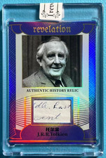 J R R Tolkien Portrait Card 2025 Eternal Revelation #/D 24/75 Cut Relic Patch picture