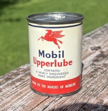 Vintage Socony Vacuum Mobil Oil Co. Pegasus Upperlube Oil Can 4 OZ picture