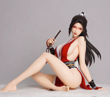 Game Anime 1/4 scale The girl holding a fan PVC  Figure New No Box picture