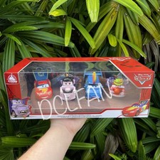 Disney Parks Pixar Cars Halloween Die Cast 4 Pc Set McQueen Mater Red DJ NEW picture
