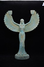Ancient Egyptian Antiques Goddess Isis Statue Wings of Protection Figurine picture