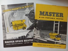 2 VTG 1960s Master Portable Heater ADVERTISING BROCHURE Mailers picture