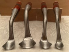 Custom Forged Dog Leg Bent Spoon Gouge Chisel Set Of 4 Deep U # 9 Sweep picture