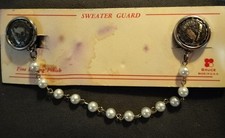 Vintage 1950's USS Texas BB-35 Battle Ship Souvenier Sweater Guard/Clip NOS picture