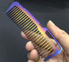 EDC Titanium Antistatic Comb Unique Fashion Pocket Comb Hair Beard Comb For Gift picture