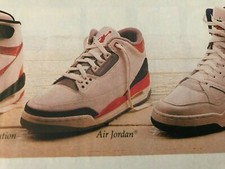 1988 NIKE AIR JORDAN III 3 Shoes Poster Print Ad AIR MAX PEGASUS FLOW STAB FORCE picture