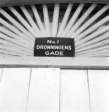 An address plaque above a door at Charlotte Amalie 1950s OLD PHOTO picture