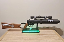 Star Wars Boba Fett EE-3 Blaster Prop Clean Finish RGB WLED Display Stand picture