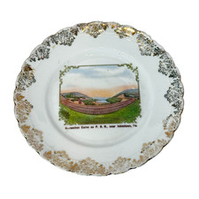 Horseshoe Turn PA JOHNSTOWN Pennsylvania Souvenir China TRINKET DISH PLATE picture