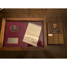 Vintage KFC (Kentucky Fried Chicken) White Glove Award Shadow Box & Plaque picture