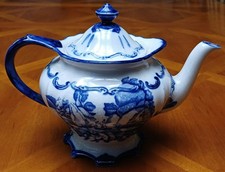 BLAKENEY BLUE AND WHITE TEA POT, STOKE-ON-TRENT, ENGLAND picture