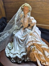 Enesco White Lace Promises Limited Edition Victorian Bride #700 picture